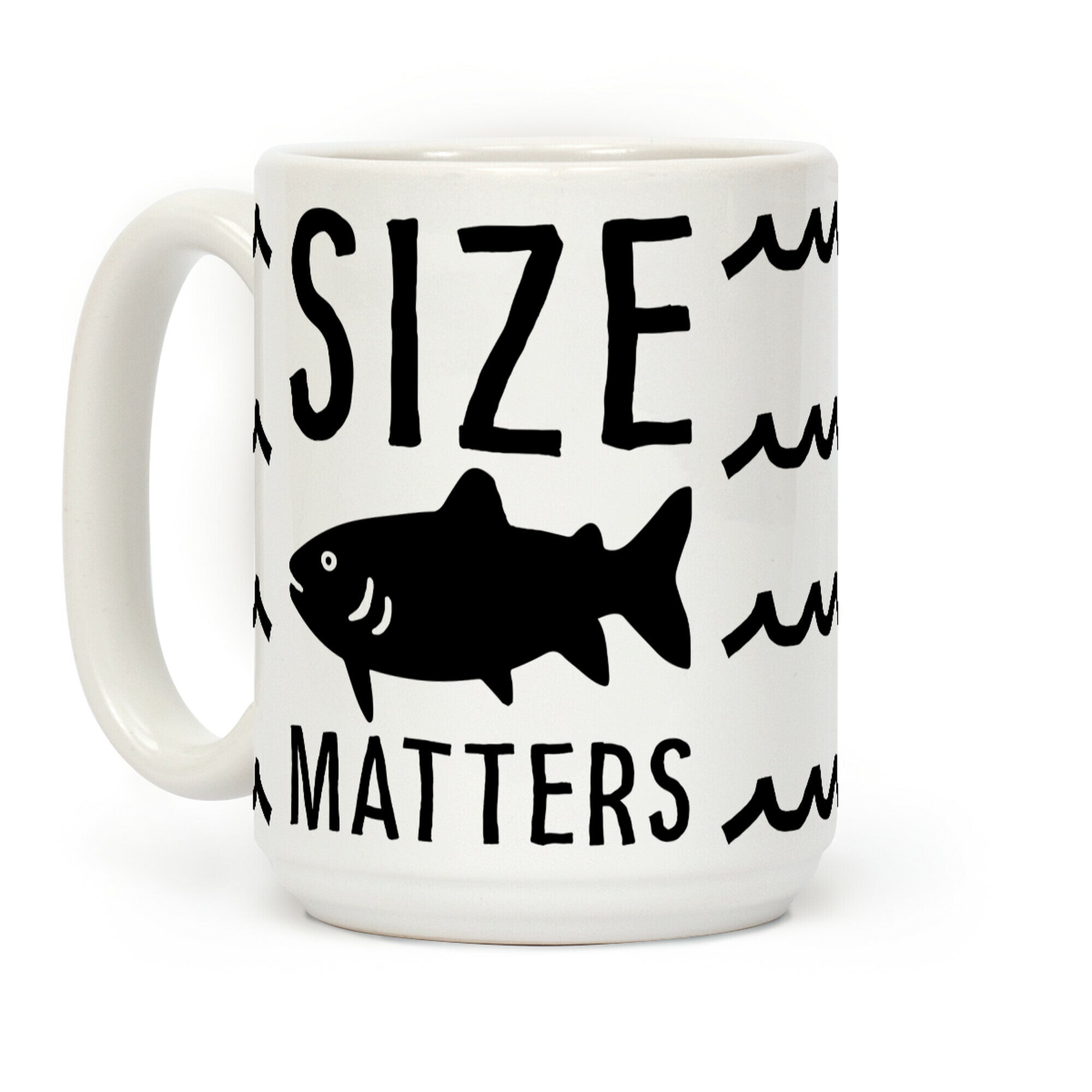 Size Matters Fishing Coffee Mug